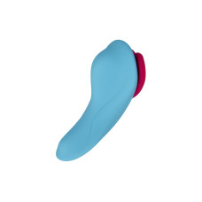 Вибратор в трусики FairyGasm HeartGem blue, на магните, пульт ДУ