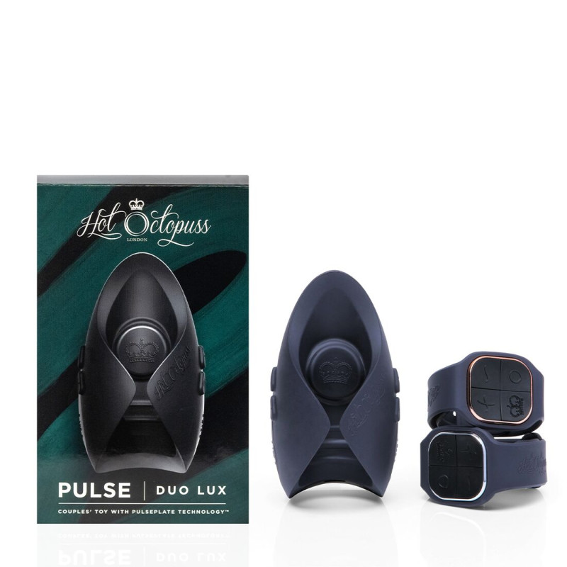 Іграшка для пар Hot Octopuss PULSE DUO LUX, пульсація+вібрація, використання без рук, 2 пульти Іграшка для пар Hot Octopuss PULSE DUO LUX, пульсація+вібрація, використання без рук, 2 пульти