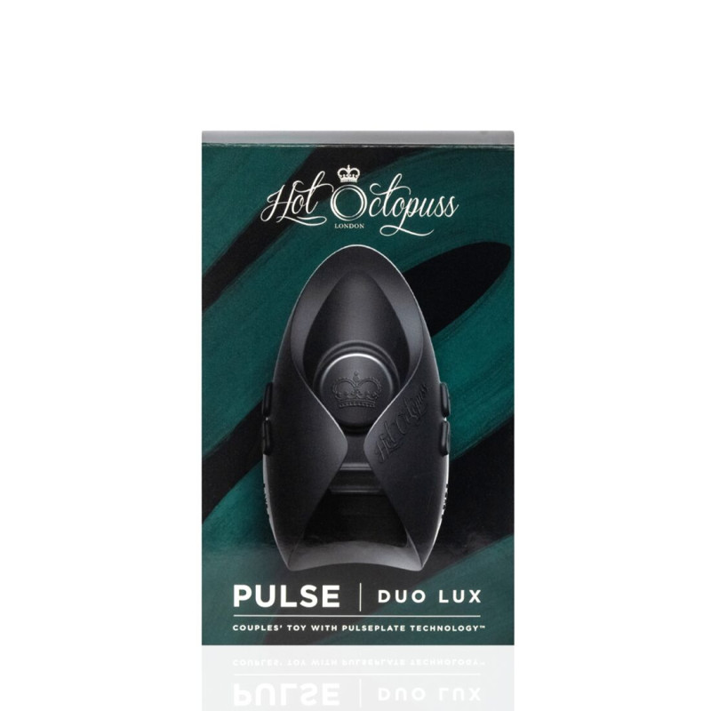 Іграшка для пар Hot Octopuss PULSE DUO LUX, пульсація+вібрація, використання без рук, 2 пульти Іграшка для пар Hot Octopuss PULSE DUO LUX, пульсація+вібрація, використання без рук, 2 пульти