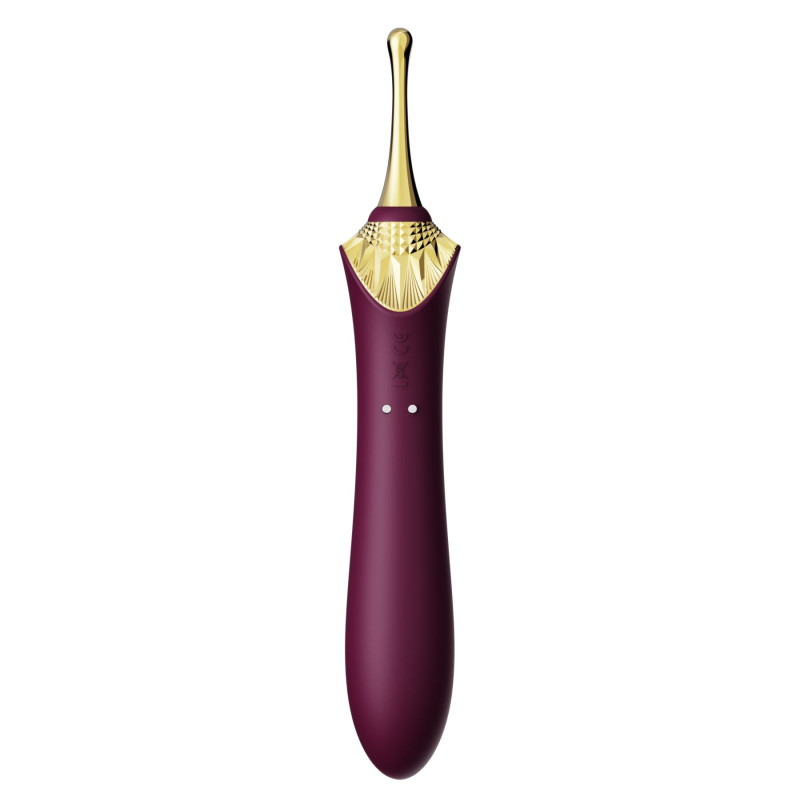 Мультифункциональный вибратор Zalo — Bess 2 Velvet Purple, 4 насадки, подогрев Мультифункциональный вибратор Zalo — Bess 2 Velvet Purple, 4 насадки, подогрев