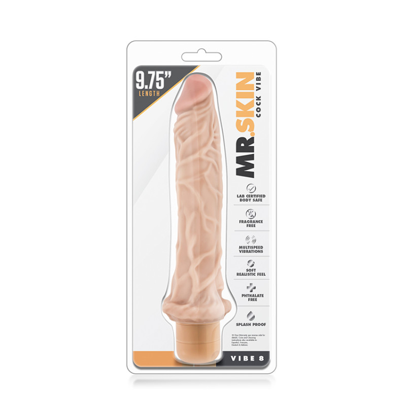 Вибратор Blush Mr. Skin Cock Vibe 8 Телесный Вибратор Blush Mr. Skin Cock Vibe 8 Телесный