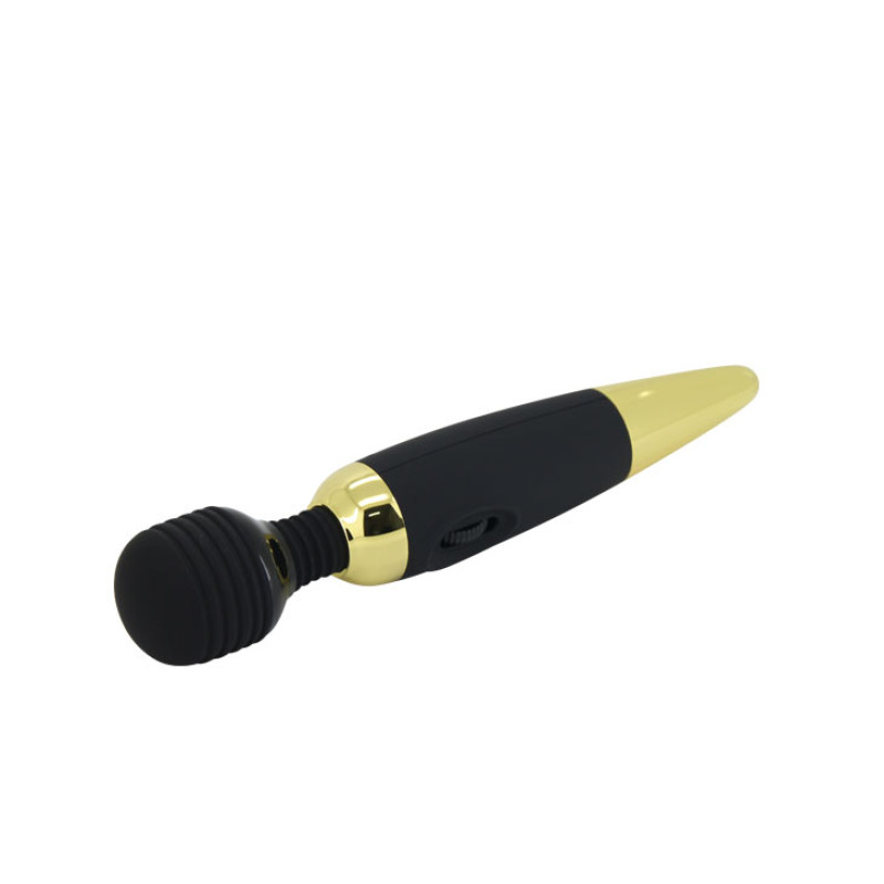 Вибратор LyBaile Pretty Love Power Wand Черный/Золотой Вибратор LyBaile Pretty Love Power Wand Черный/Золотой