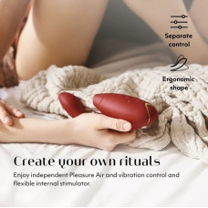 Інноваційний безконтактний вібратор-стимулятор Womanizer Duo 2 Bordeaux