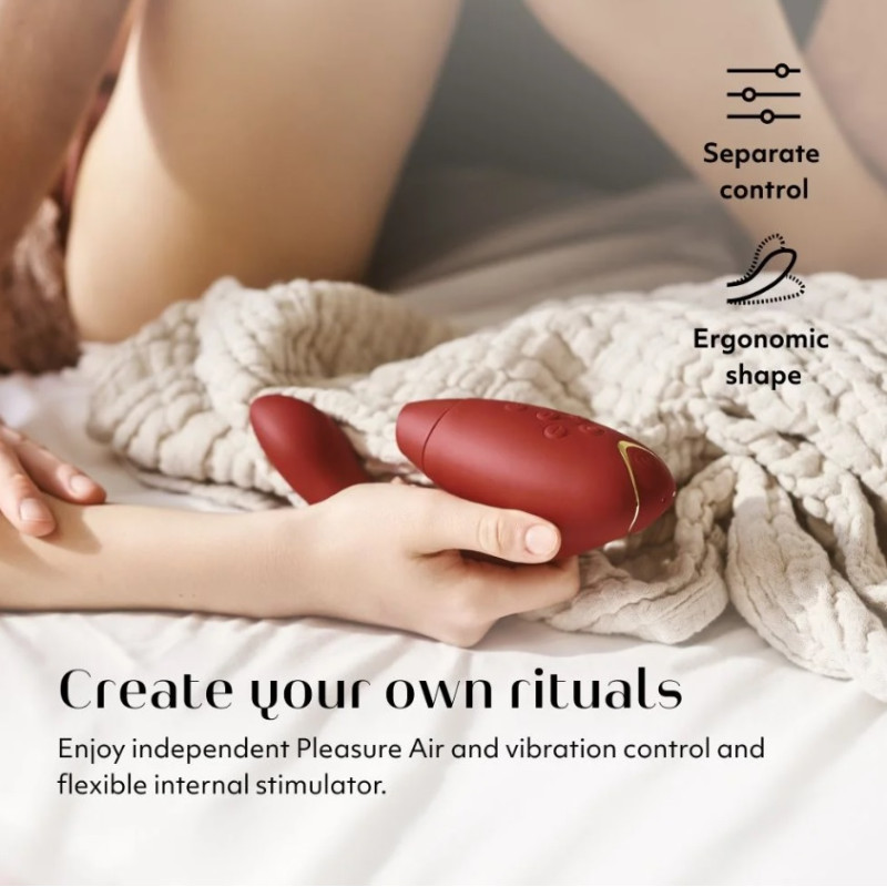 Инновационный бесконтактный вибратор-стимулятор Womanizer Duo 2 Bordeaux Инновационный бесконтактный вибратор-стимулятор Womanizer Duo 2 Bordeaux