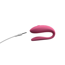 Смарт-вибратор для пар We-Vibe Sync Lite Pink, 10 виброрежимов, можно совмещать с проникающим сексом