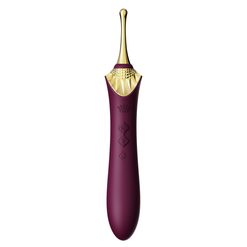 Мультифункциональный вибратор Zalo — Bess 2 Velvet Purple, 4 насадки, подогрев Мультифункциональный вибратор Zalo — Bess 2 Velvet Purple, 4 насадки, подогрев