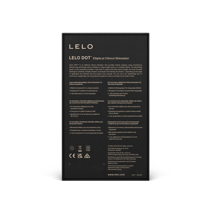 Клиторальный вибратор LELO DOT Aqua, точечная стимуляция, технология Infinite Loop Клиторальный вибратор LELO DOT Aqua, точечная стимуляция, технология Infinite Loop