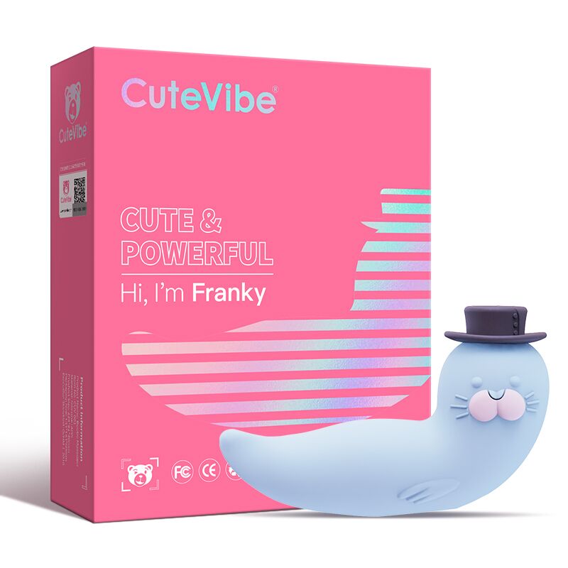 Вакуумный вибратор CuteVibe Franky Blue Вакуумный вибратор CuteVibe Franky Blue