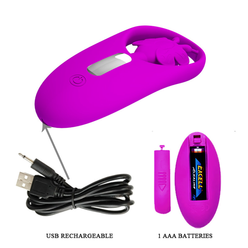 Клиторальный стимулятор Pretty Love Dancing Butterfly Stimulator Purple Клиторальный стимулятор Pretty Love Dancing Butterfly Stimulator Purple