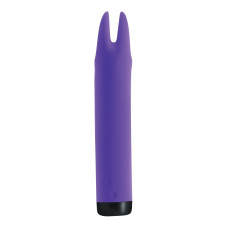Вибратор S Pleasures Bullets Amethyst, фиолетовый, с двумя отростками, 10 режимов, диаметр 3,1 см