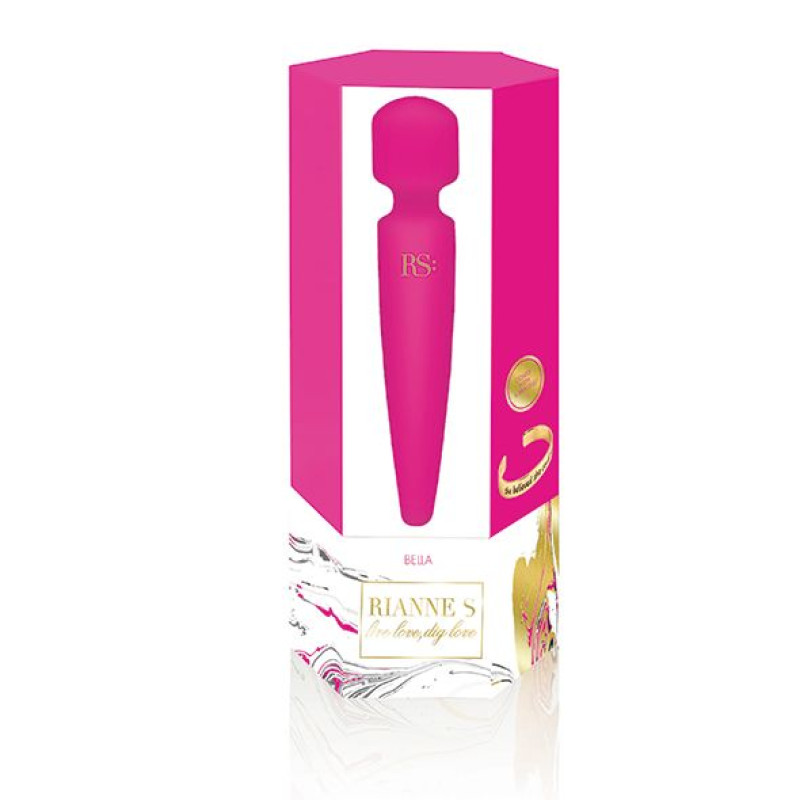 Вибромассажер Rianne S: Bella Mini Wand Розовый, 10 режимов работы