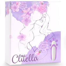 Стимулятор з імітацією оральних ласк FeelzToys Clitella Oral Clitoral Stimulator Фіолетовий