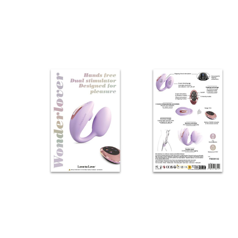 Виброяйте с вакуумной клиторальной стимуляцией Love To Love Wonderlover VIVA MAUVE Виброяйте с вакуумной клиторальной стимуляцией Love To Love Wonderlover VIVA MAUVE