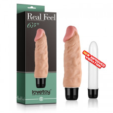 Реалистичный вибратор LoveToy Reel Feel Vibrator 6,5 Телесный