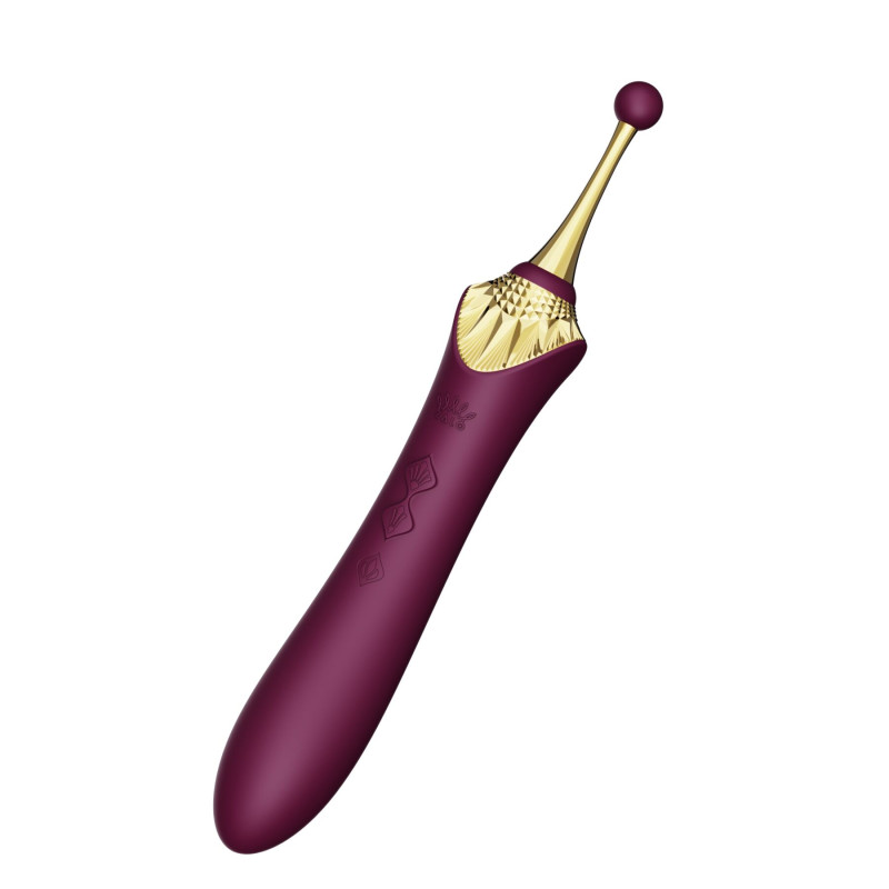 Мультифункциональный вибратор Zalo — Bess 2 Velvet Purple, 4 насадки, подогрев Мультифункциональный вибратор Zalo — Bess 2 Velvet Purple, 4 насадки, подогрев