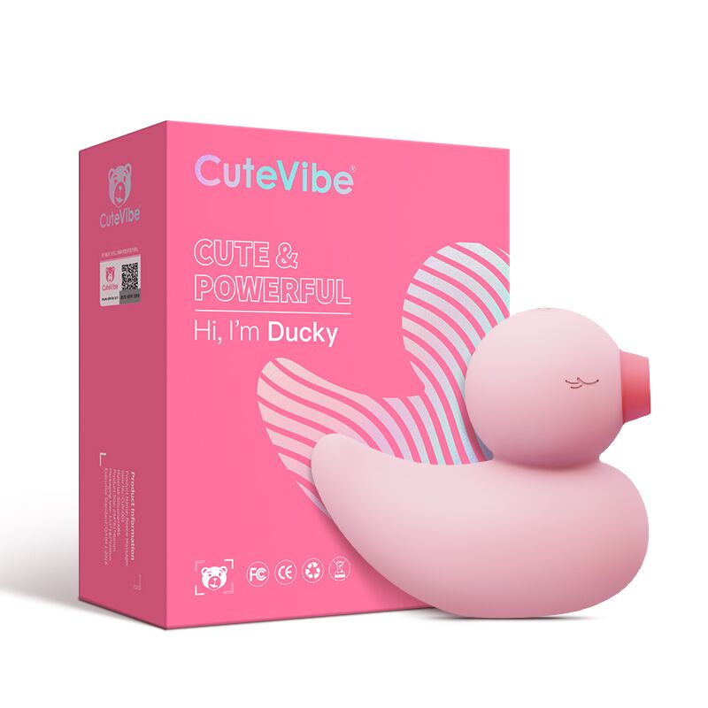 Вакуумный вибратор-уточка CuteVibe Ducky Pink Вакуумный вибратор-уточка CuteVibe Ducky Pink