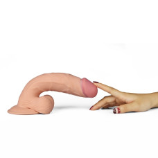 Вибратор LoveToy The Ultra Soft Dude Vibrating 9 Телесный