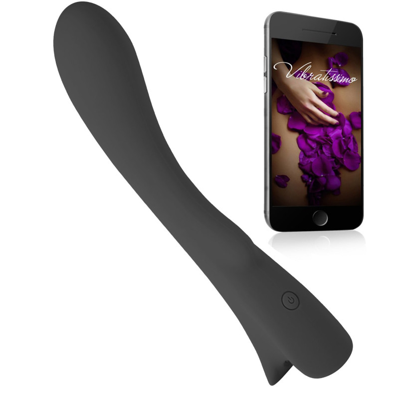 Hitech вібратор Amor Vibratissimo Gvibrator чорний Hitech вібратор Amor Vibratissimo Gvibrator чорний