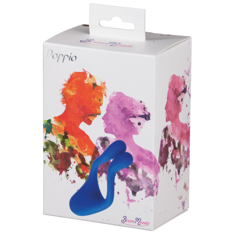 Hi-tech вибратор StRubber BeauMents Doppio Голубой Hi-tech вибратор StRubber BeauMents Doppio Голубой