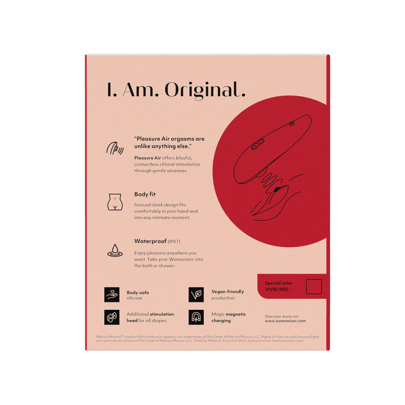 Вакуумный стимулятор клитора Womanizer Marilyn Monroe Vivid Red Вакуумный стимулятор клитора Womanizer Marilyn Monroe Vivid Red
