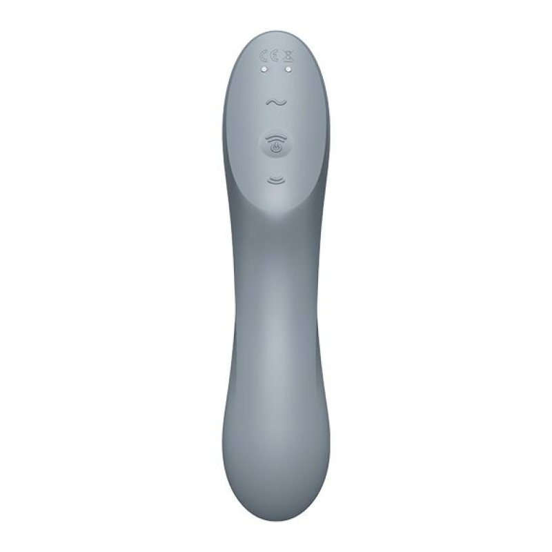 Вакуумний стимулятор з вібрацією Satisfyer Curvy Trinity 3 BlueGrey Вакуумний стимулятор з вібрацією Satisfyer Curvy Trinity 3 BlueGrey
