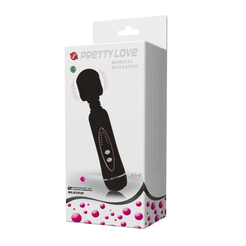Вибратор Pretty Love Magical Massager Черный Вибратор Pretty Love Magical Massager Черный