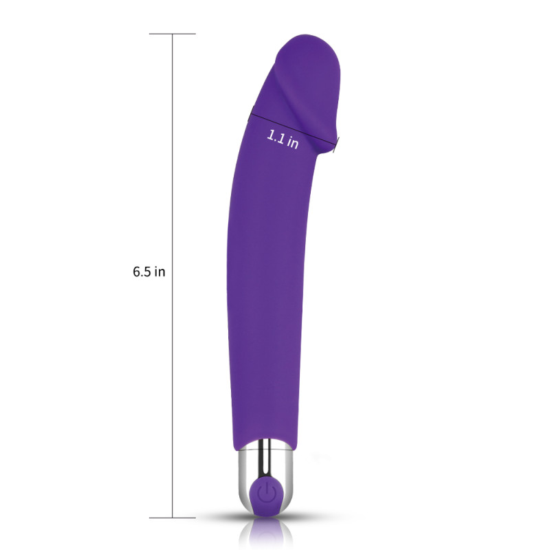 Вибратор LoveToy Rechargeable IJOY Silicone Dildo Фиолетовый Вибратор LoveToy Rechargeable IJOY Silicone Dildo Фиолетовый
