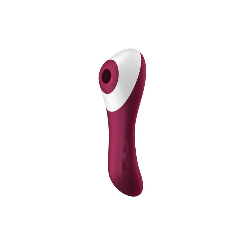Вакуумний стимулятор із вібрацією Satisfyer Dual Crush Wine Red Вакуумний стимулятор із вібрацією Satisfyer Dual Crush Wine Red