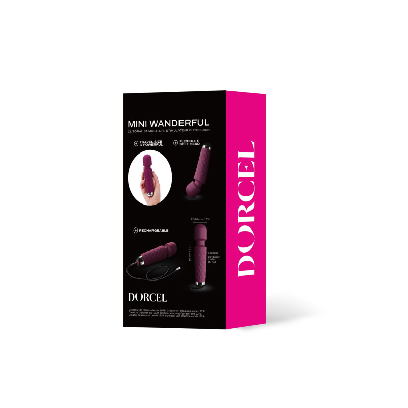 Минивибромассажер Dorcel Wand Mini Wanderful Plum Минивибромассажер Dorcel Wand Mini Wanderful Plum