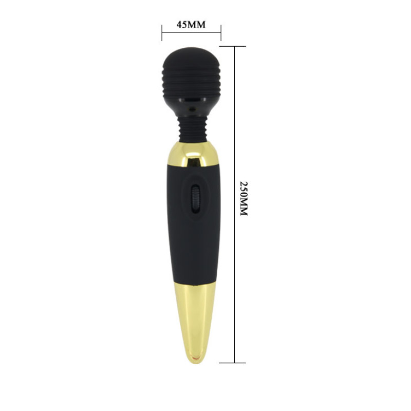 Вибратор LyBaile Pretty Love Power Wand Черный/Золотой Вибратор LyBaile Pretty Love Power Wand Черный/Золотой