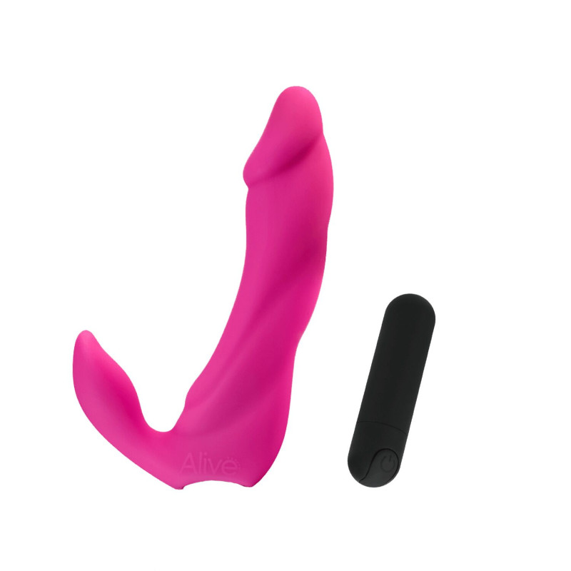 Вибратор вагинально-клиторальный Alive Bifun Pro, Pink, перезаряжаемый Вибратор вагинально-клиторальный Alive Bifun Pro, Pink, перезаряжаемый