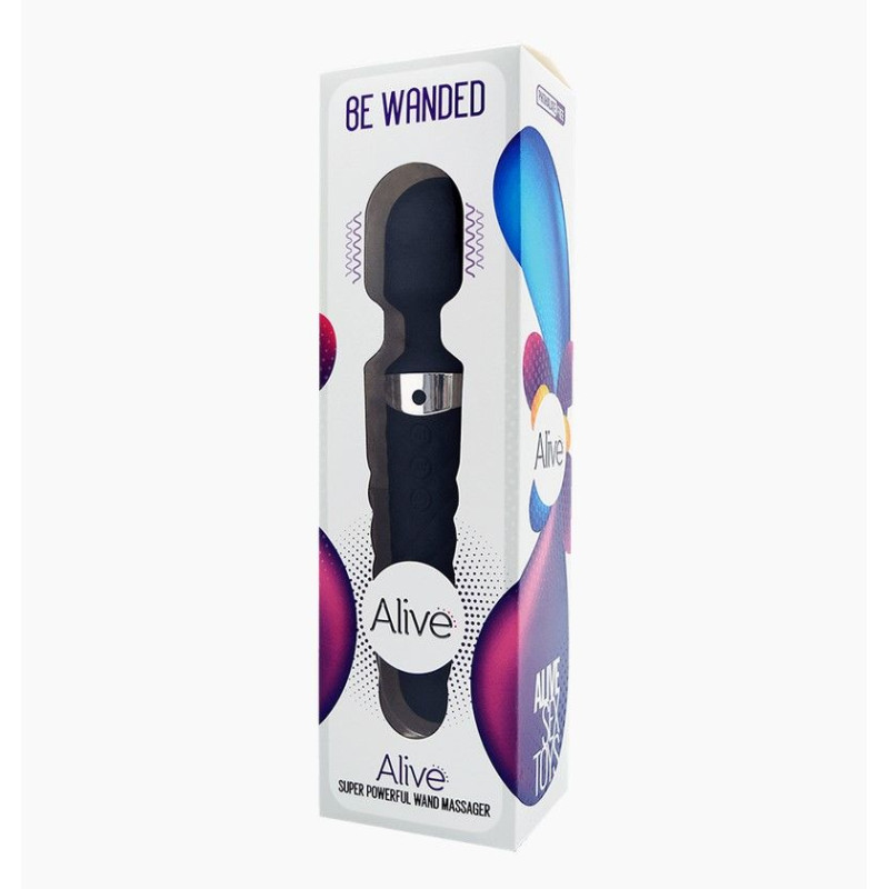 Мини-вибромассажер Alive Be Wanded Черный Мини-вибромассажер Alive Be Wanded Черный