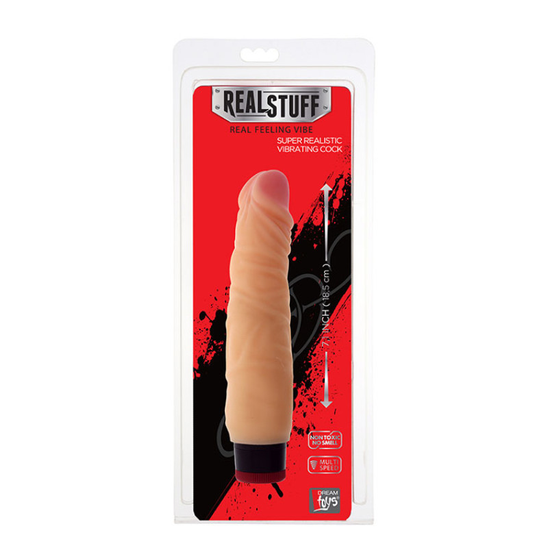 Вибромассажер Dreamtoys Realistx 7inch Vibrator Телесный Вибромассажер Dreamtoys Realistx 7inch Vibrator Телесный