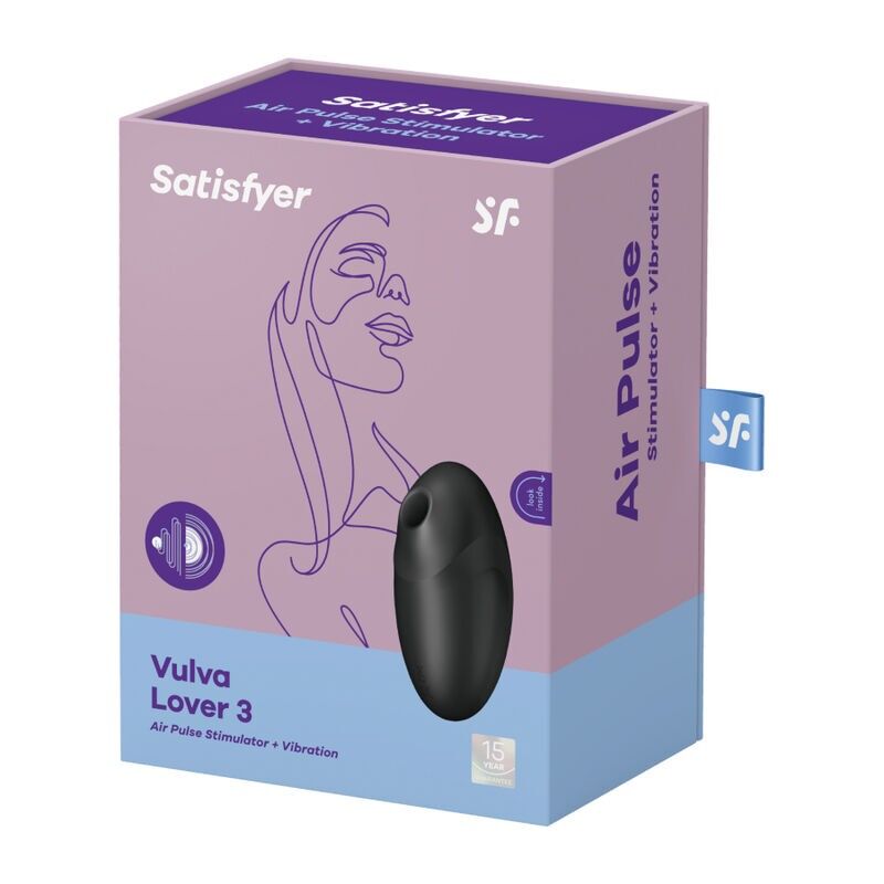 Вакуумний стимулятор Satisfyer Vulva Lover 3 Black Вакуумний стимулятор Satisfyer Vulva Lover 3 Black