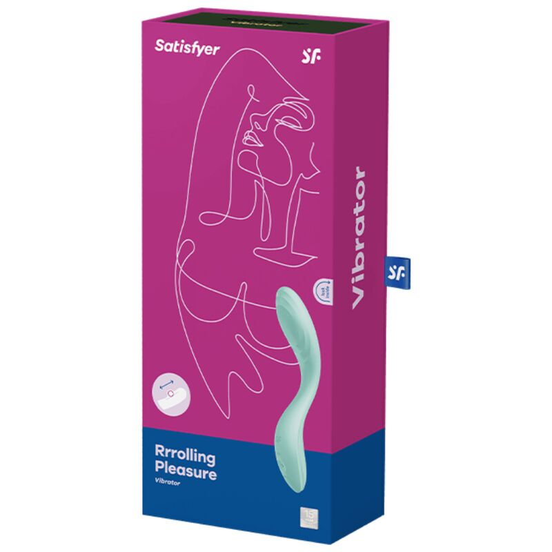 Вібратор із перлинною стимуляцією точки G Satisfyer Rrrolling Pleasure Mint Вібратор із перлинною стимуляцією точки G Satisfyer Rrrolling Pleasure Mint