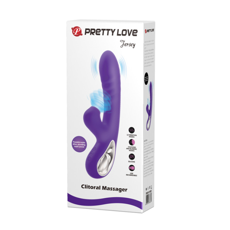 Вибратор Pretty Love Jersey Clitoral Massager Purple Вибратор Pretty Love Jersey Clitoral Massager Purple