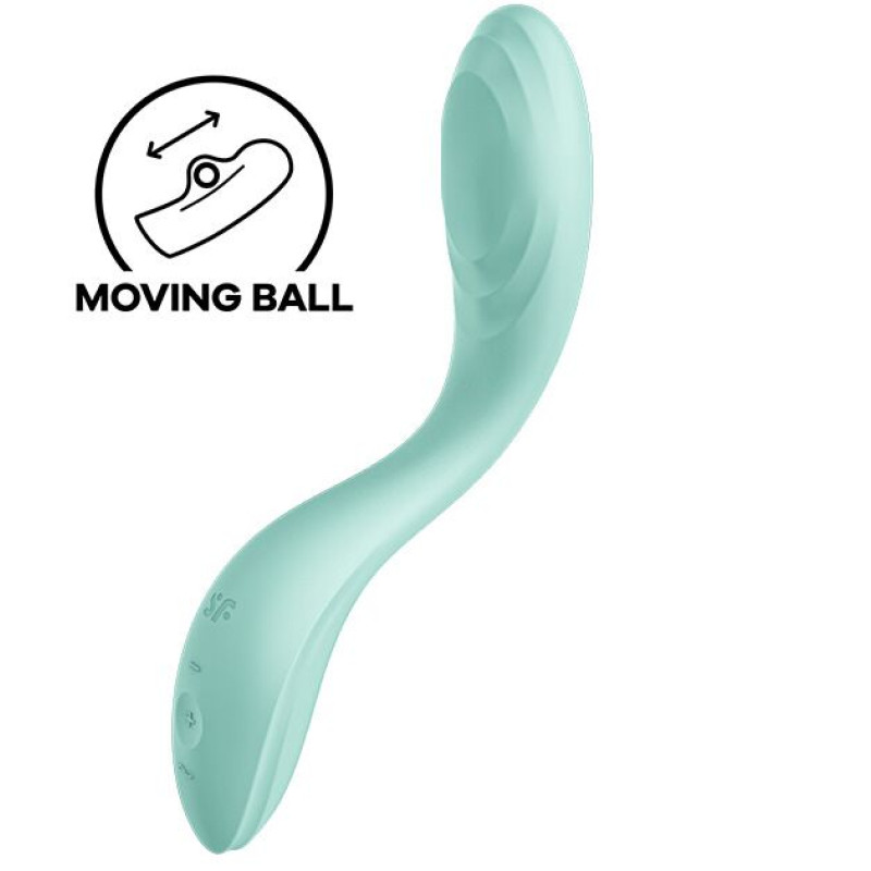 Вібратор із перлинною стимуляцією точки G Satisfyer Rrrolling Pleasure Mint Вібратор із перлинною стимуляцією точки G Satisfyer Rrrolling Pleasure Mint
