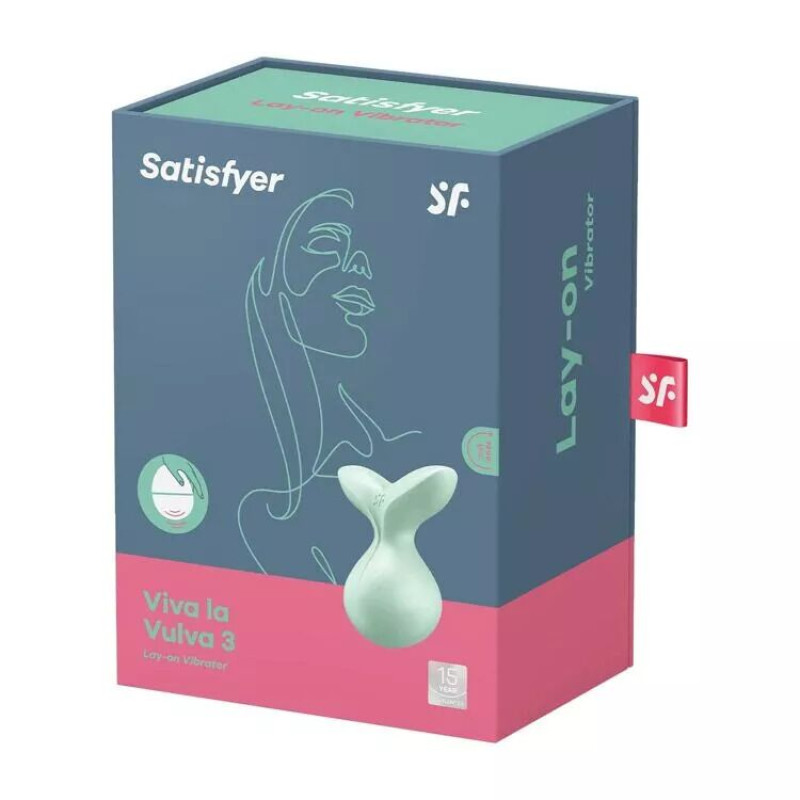 Мінівібромасажер Satisfyer Viva la Vulva 3 Mint Мінівібромасажер Satisfyer Viva la Vulva 3 Mint
