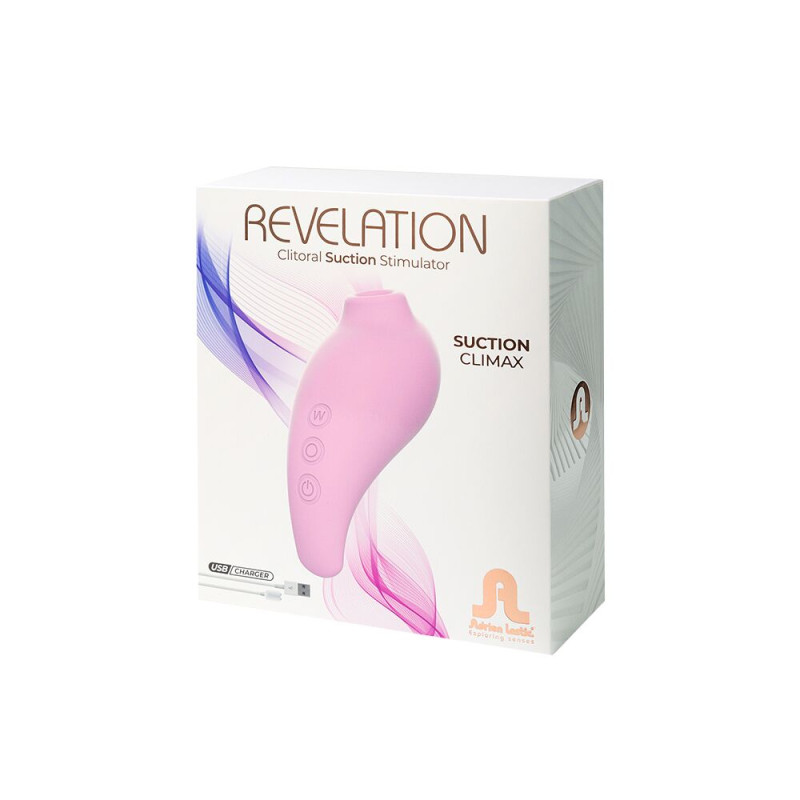 Вакуумный стимулятор Adrien Lastic Revelation Pink, режим Boost Вакуумный стимулятор Adrien Lastic Revelation Pink, режим Boost