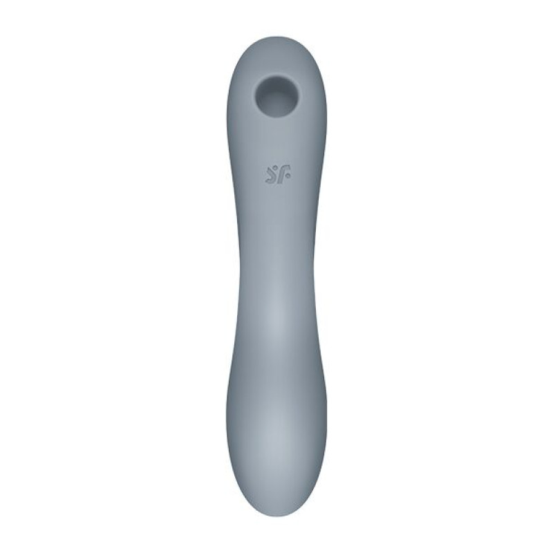Вакуумний стимулятор з вібрацією Satisfyer Curvy Trinity 3 BlueGrey Вакуумний стимулятор з вібрацією Satisfyer Curvy Trinity 3 BlueGrey