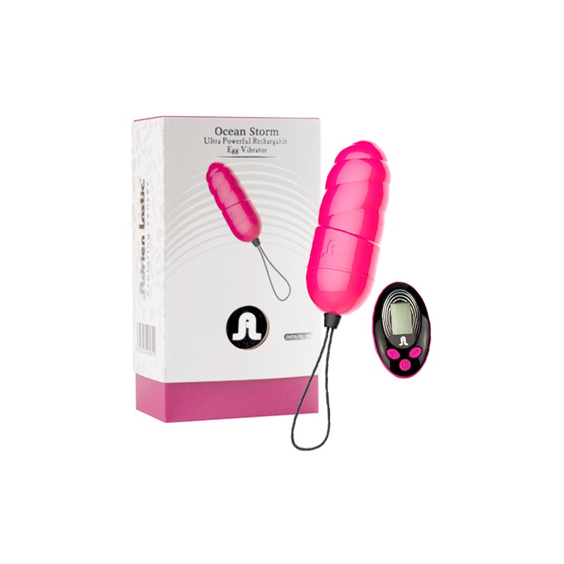 Віброяйце Adrien Lastic Ocean Storm з пультом LRS Рожеве Віброяйце Adrien Lastic Ocean Storm з пультом LRS Рожеве