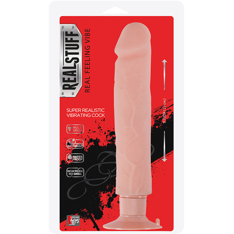 Вібромасажер на присосці Dreamtoys REALSTUFF 9 INCH Тілесний Вібромасажер на присосці Dreamtoys REALSTUFF 9 INCH Тілесний