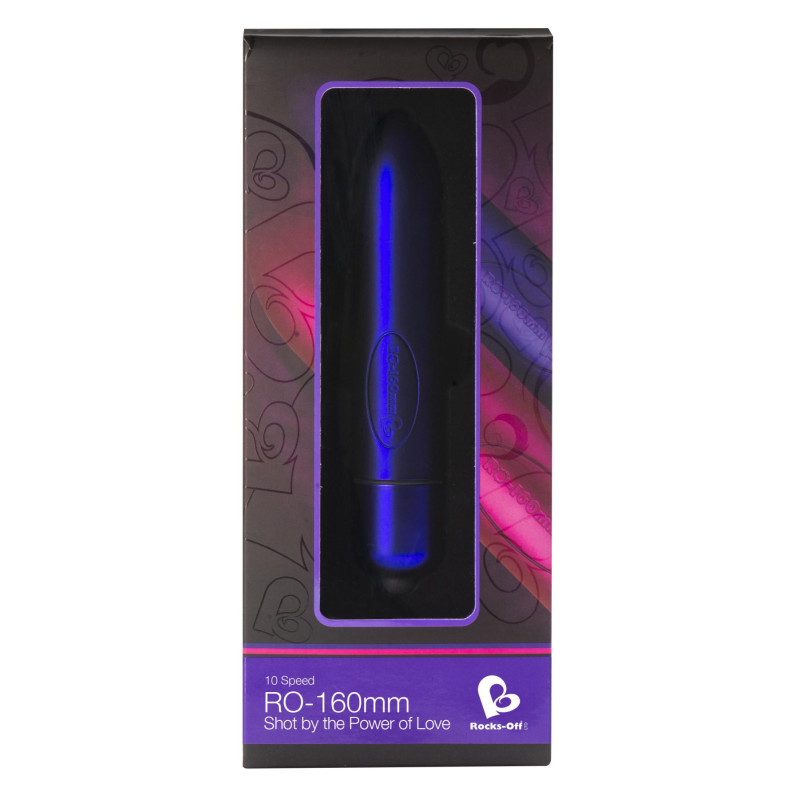 Вибратор Rocks Off RO-160 мм 10 Синий Вибратор Rocks Off RO-160 мм 10 Синий