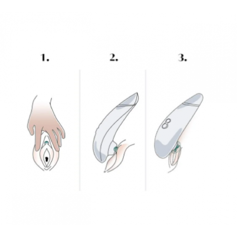 Вакуумный стимулятор клитора Womanizer Starlet 3 Gray