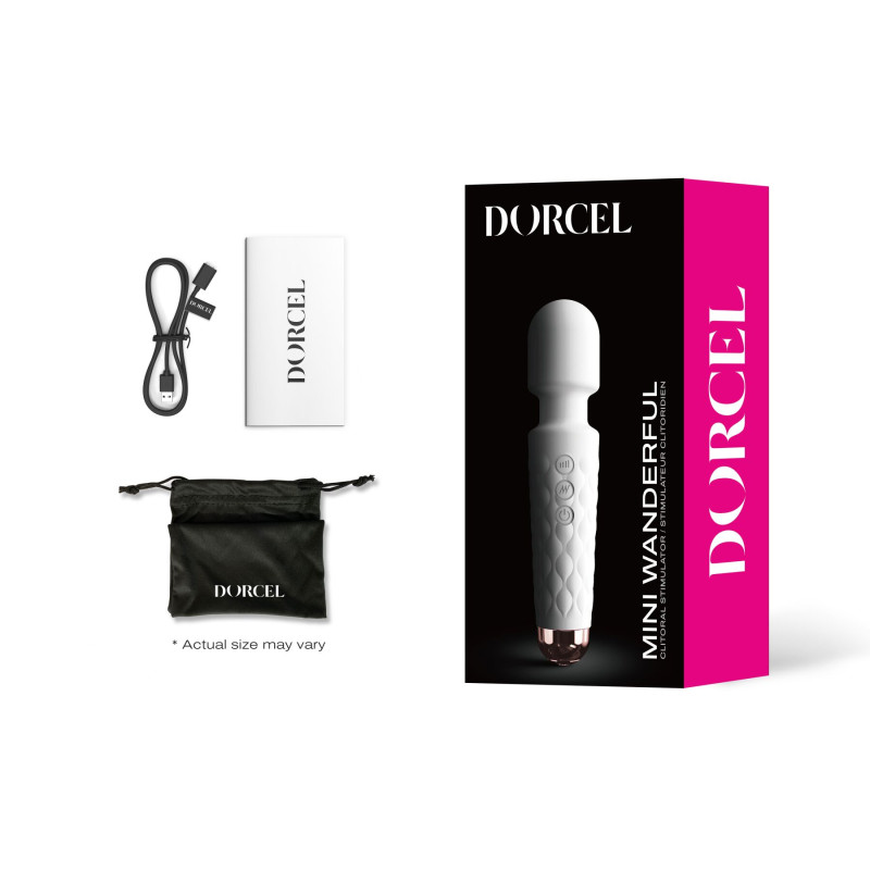 Минивибромассажер Dorcel Wand Mini Wanderful White Минивибромассажер Dorcel Wand Mini Wanderful White