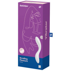 Вібратор із перлинною стимуляцією точки G Satisfyer Rrrolling Pleasure White