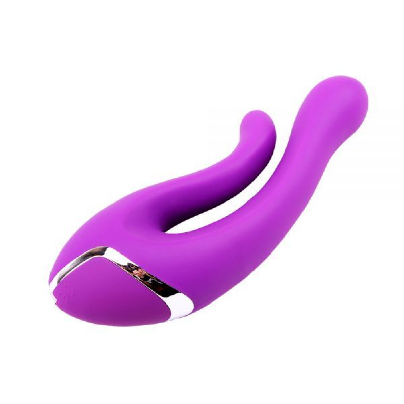 Вібромасажер Chisa Dual Kiss Фіолетовий