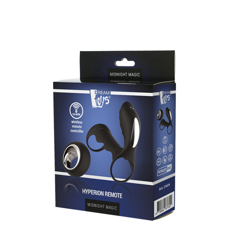 Вибростимулятор для пар Dreamtoys Midnight Magic Hyperion Remote Вибростимулятор для пар Dreamtoys Midnight Magic Hyperion Remote