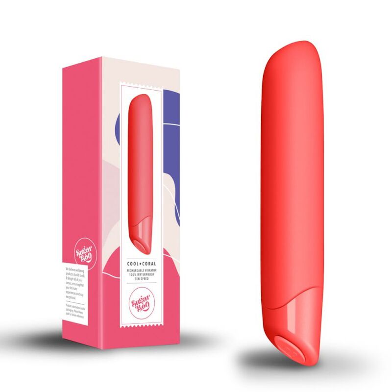 Вібратор SugarBoo Cool Coral, 10 рівнів інтенсивності Вібратор SugarBoo Cool Coral, 10 рівнів інтенсивності