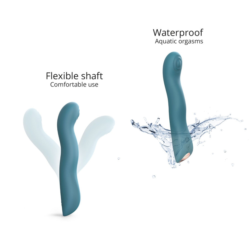 Вибратор Love To Love SWAP - TEAL ME, с пульсивной жемчужиной для точки G, 3 мотора, гнется Вибратор Love To Love SWAP - TEAL ME, с пульсивной жемчужиной для точки G, 3 мотора, гнется